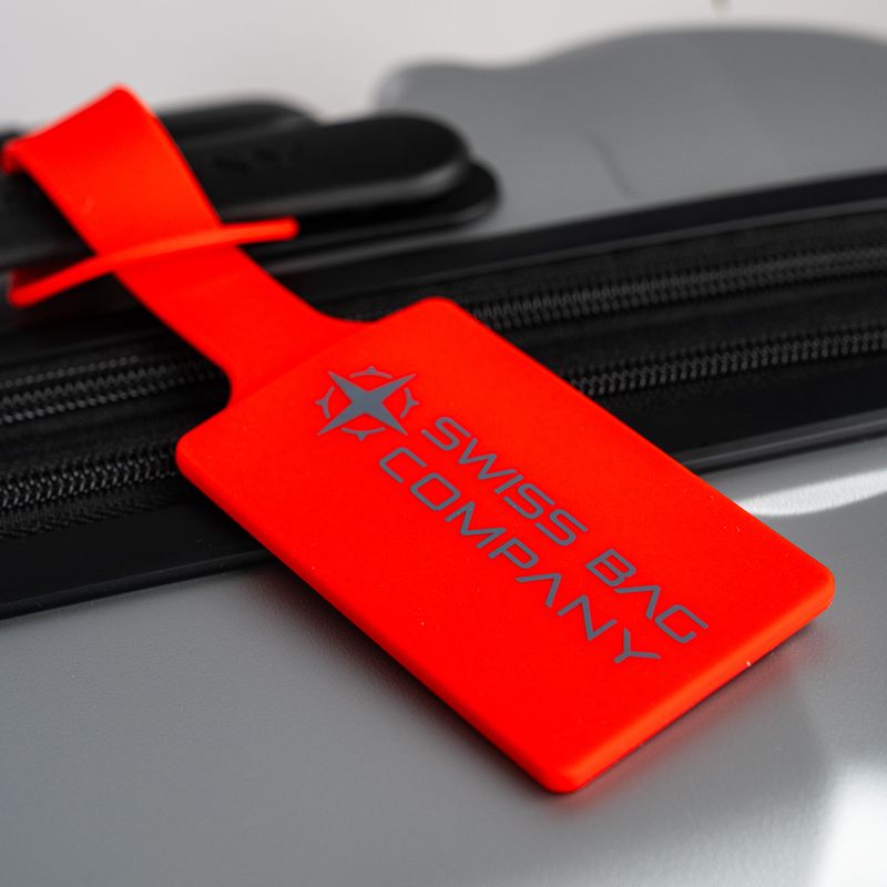 2x Silicon ID Luggage Tags - Red
