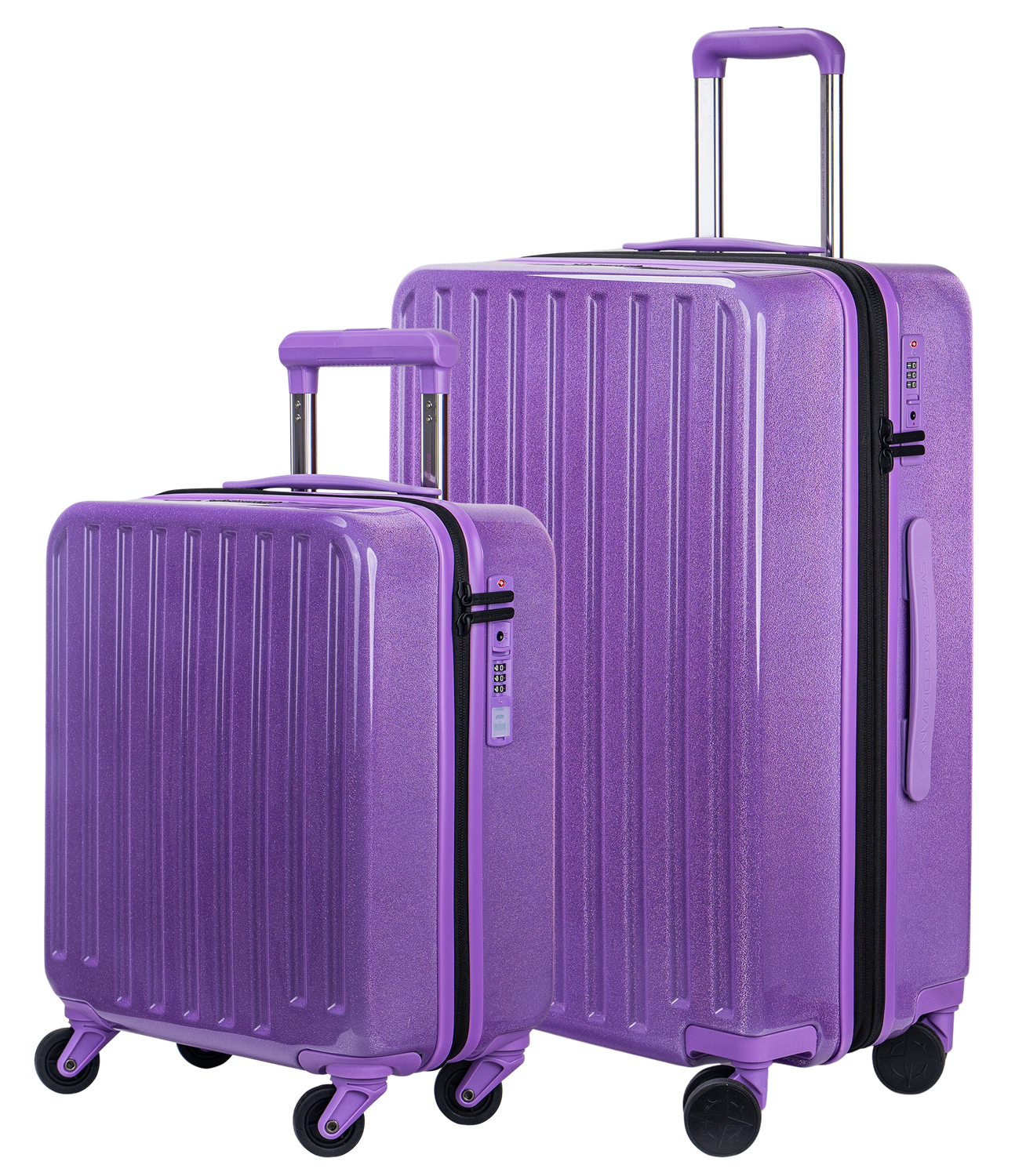 2-Piece Luggage Set "Cosmos Deluxe Sparkle" - easyJet Format &amp; Medium Size