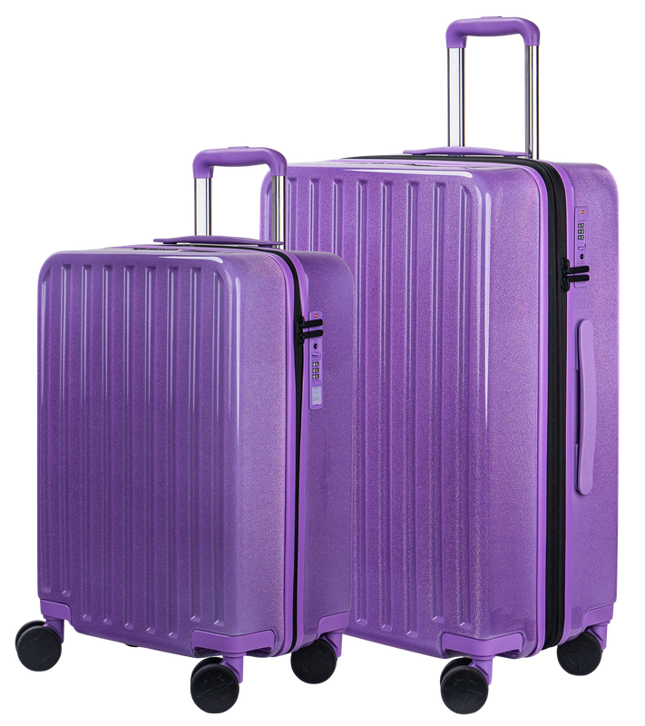 2-Piece Luggage Set "Cosmos Deluxe Sparkle" — Standard Cabin &amp; Medium Size