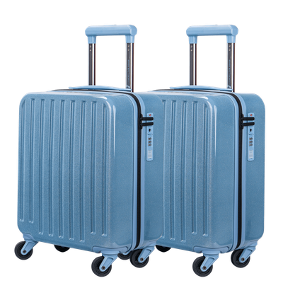 2x Cosmos Deluxe Sparkle - Cabin size "Under Seat" (easyJet) Trolley 45cm