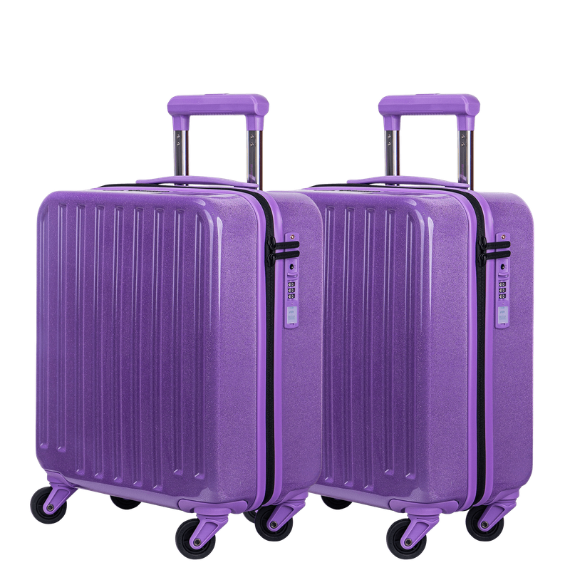 2x Cosmos Deluxe Sparkle - Cabin size "Under Seat" (easyJet) Trolley 45cm