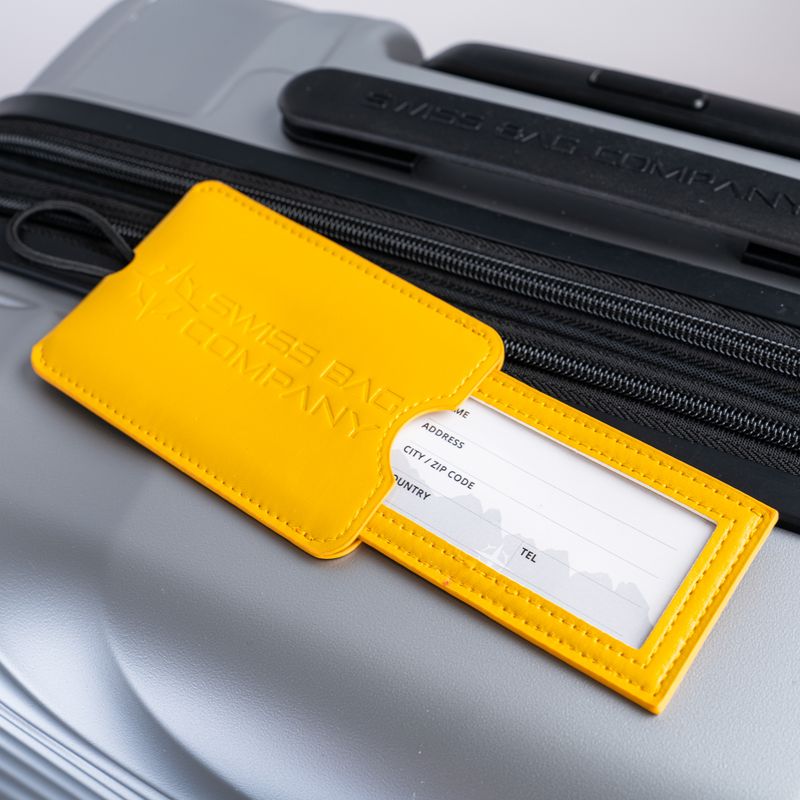 Large Luggage Tag - Yellow