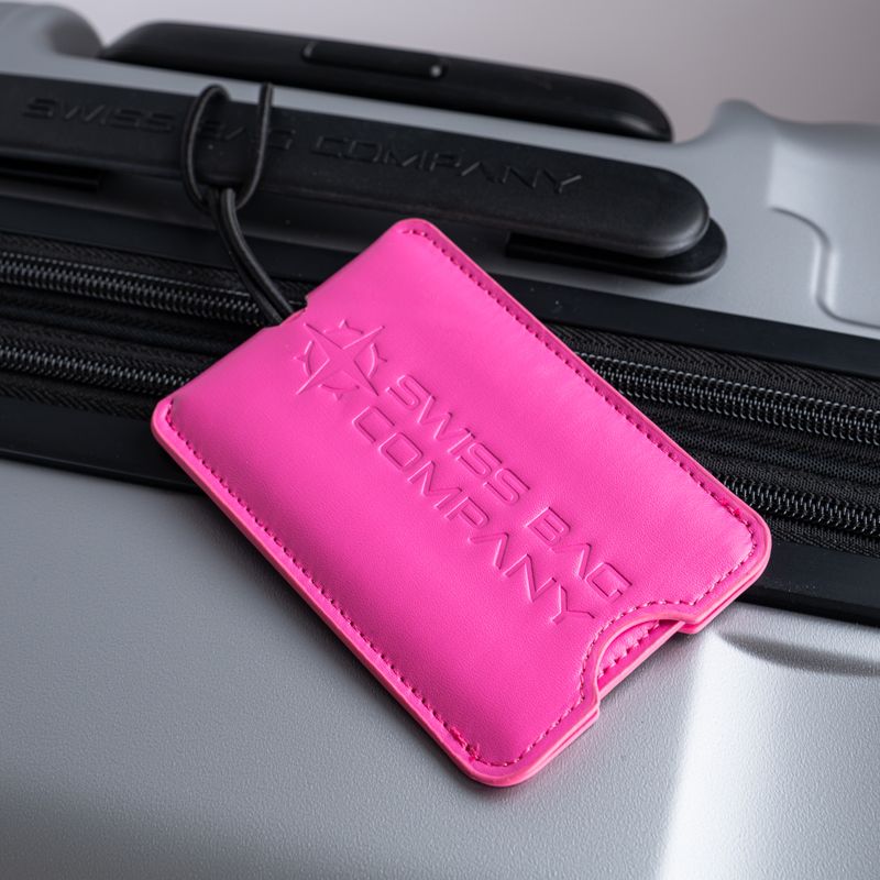 Large Luggage Tag - Pink