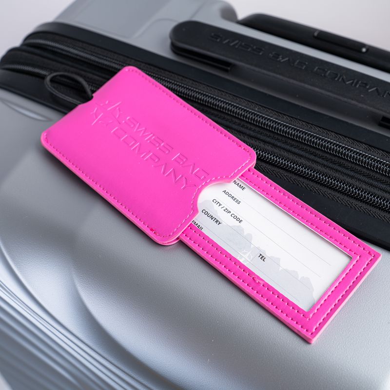 Large Luggage Tag - Pink