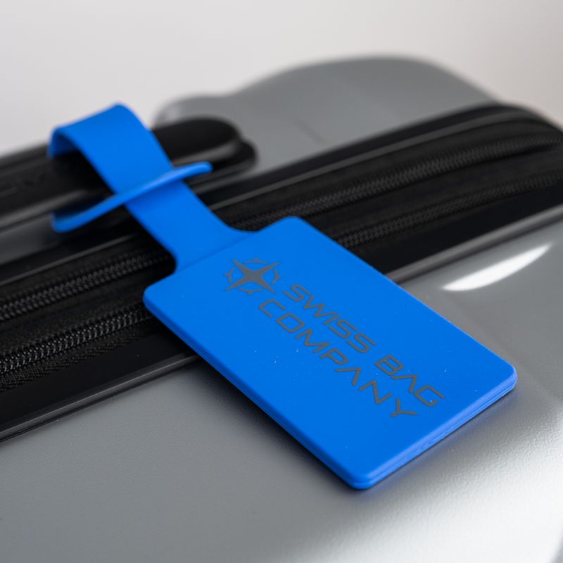 2x Silicon ID Luggage Tags - Blue