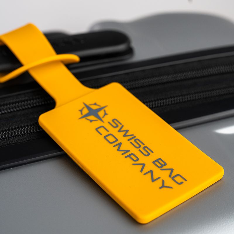 2x Silicon ID Luggage Tags - Yellow