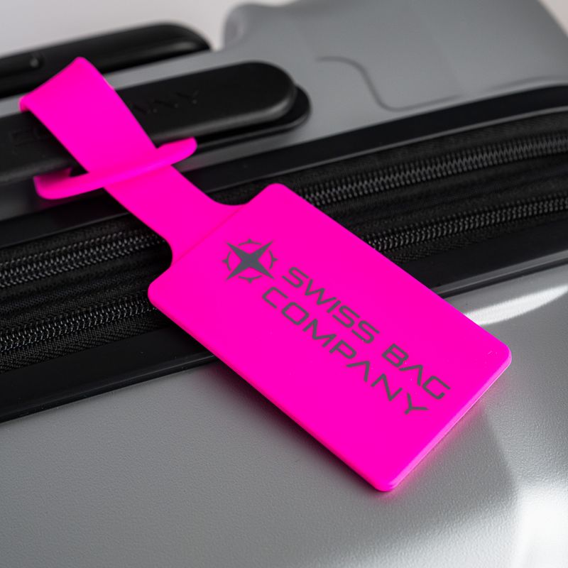 2x Silicon ID Luggage Tags - Pink