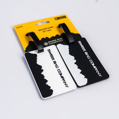 2x Mountains ID Luggage Tag - Black