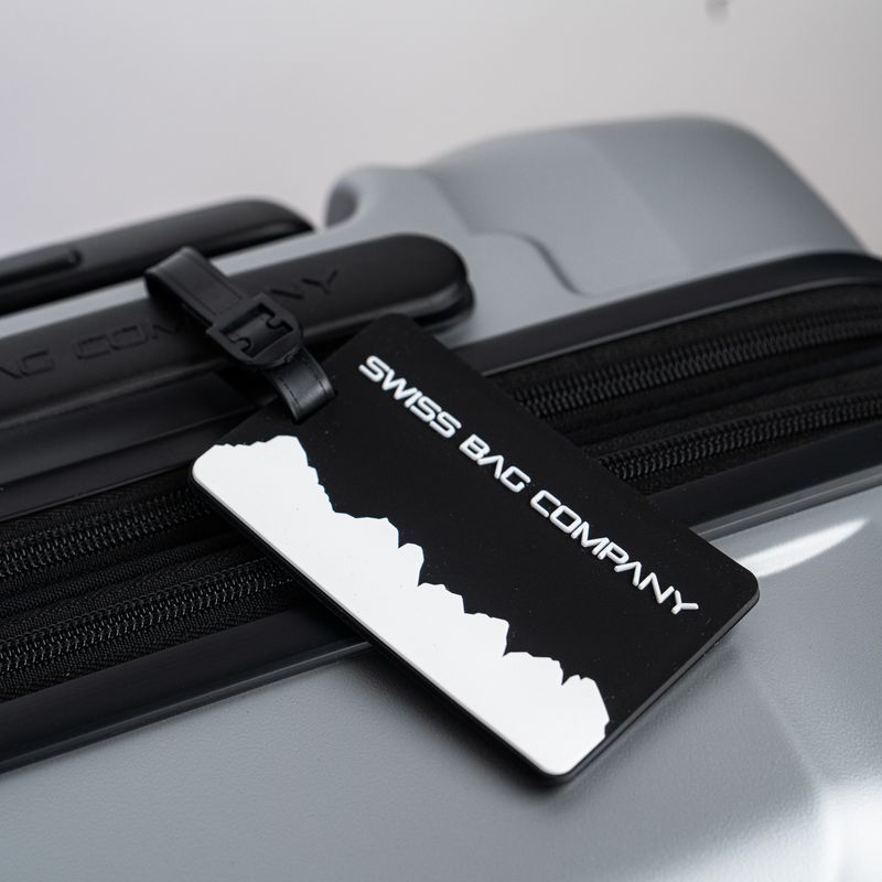 2x Mountains ID Luggage Tag - Black