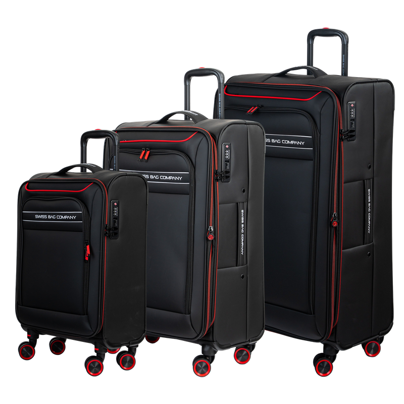 3-Piece Denver Luggage Set (Cabin S + Medium M + Large L)