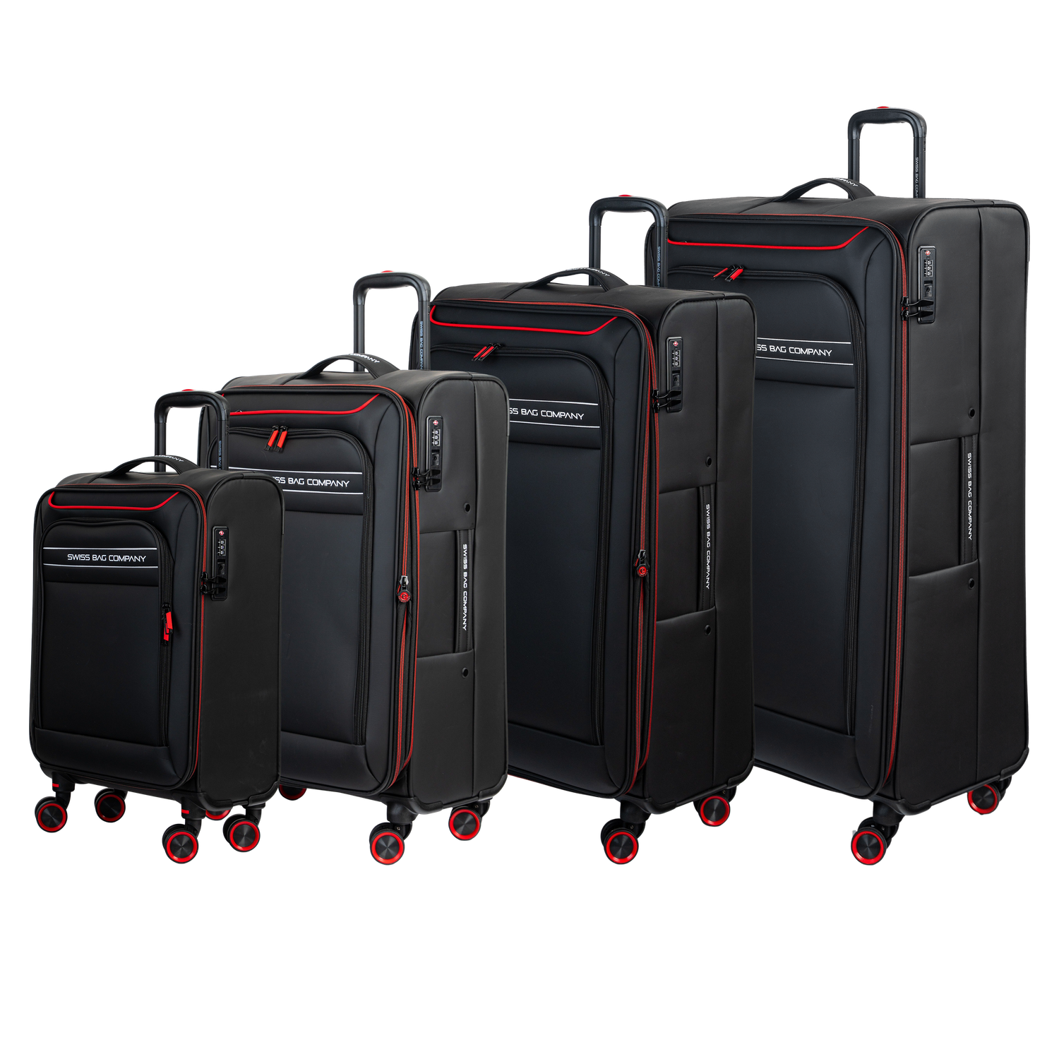 4-Piece Denver Luggage Set (Cabin S + Medium M + Large L + Ultra-Large XL)