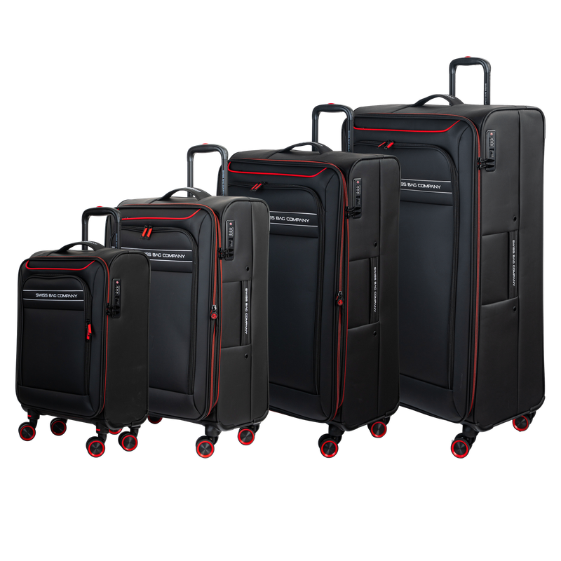 4-Piece Denver Luggage Set (Cabin S + Medium M + Large L + Ultra-Large XL)