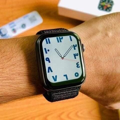 FK88 Smart Watch 1.78 Inch HD Screen with Encoder Knob Bluetooth Call Heart Rate Monitor Men Women Smartwatch (Black steel)