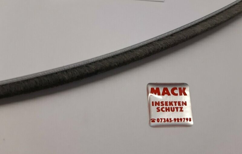 Flexible Bürstendichtung mit Kunststoffrücken 4,8 x 5,0mm