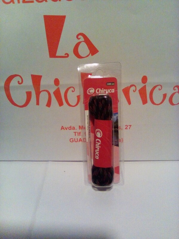 CORDONES CHIRUCA NEGRO Y ROJO
