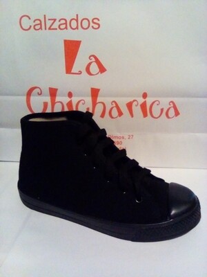 ZAPATILLA CRUAN 0388 NEGRO COSTALERO