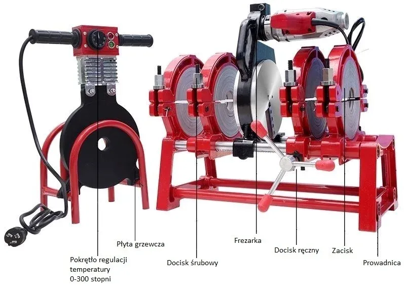 75mm-250mm Butt fusion pipe welding machine
