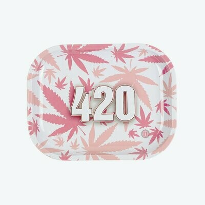 V Syndicate 420 Pink Metal מגש גלגול מתכתי קטן\בנוני דגם V Syndicate 420 Pink Metal מגש גלגול מתכתי קטן\בנוני דגם