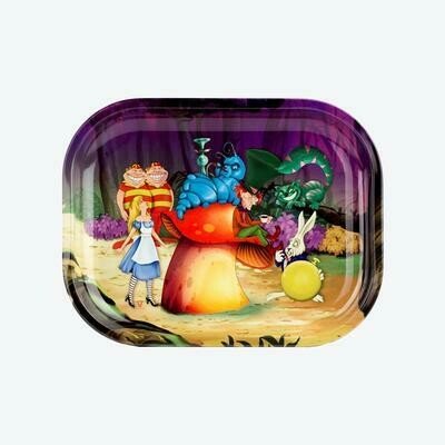 V Syndicate Alice Mushroom מגש גלגול מתכתי קטן\בנוני דגם V Syndicate Alice Mushroom מגש גלגול מתכתי קטן\בנוני דגם