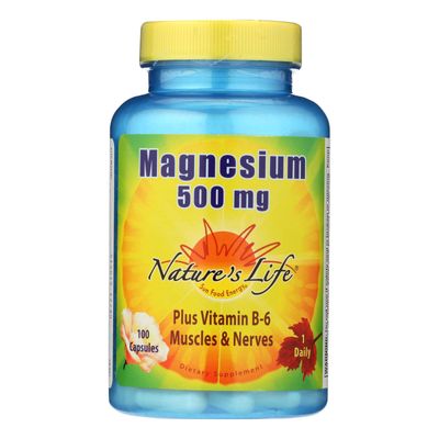 Nature&#39;s Life - Magnesium 500mg - 1 Each 1-100 Cap