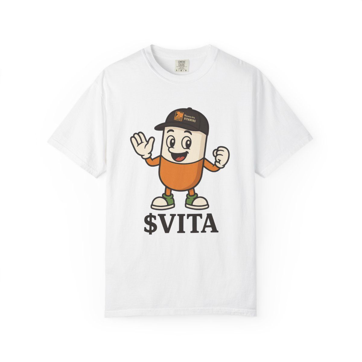 $VITA t-shirt, Sizes: S, Colors: White