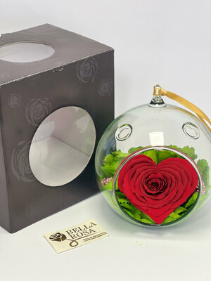 Esfera colgante de cristal