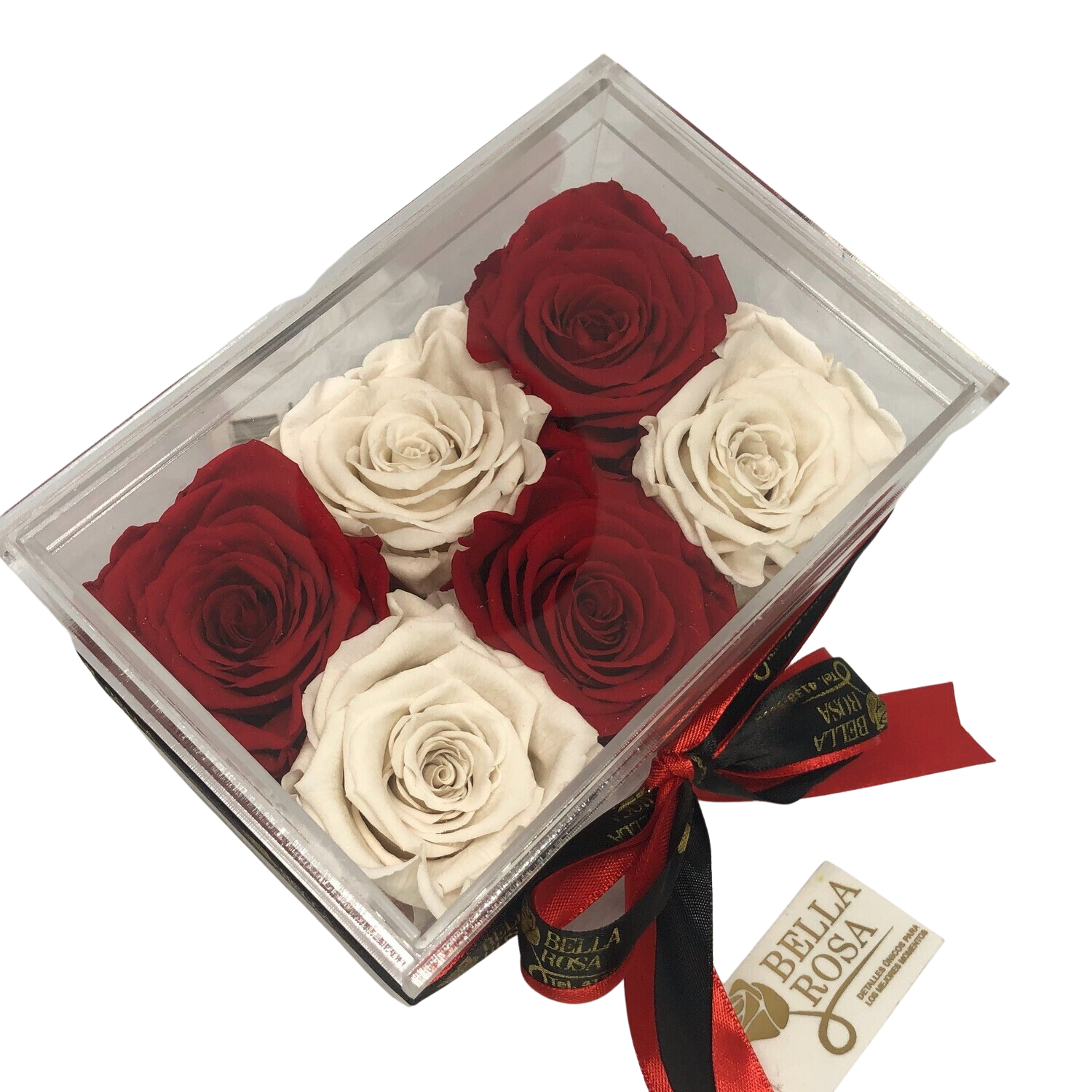 Caja Premium con 6 rosas preservadas