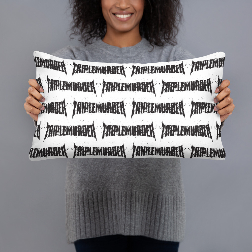 Triplemurder logo pillow