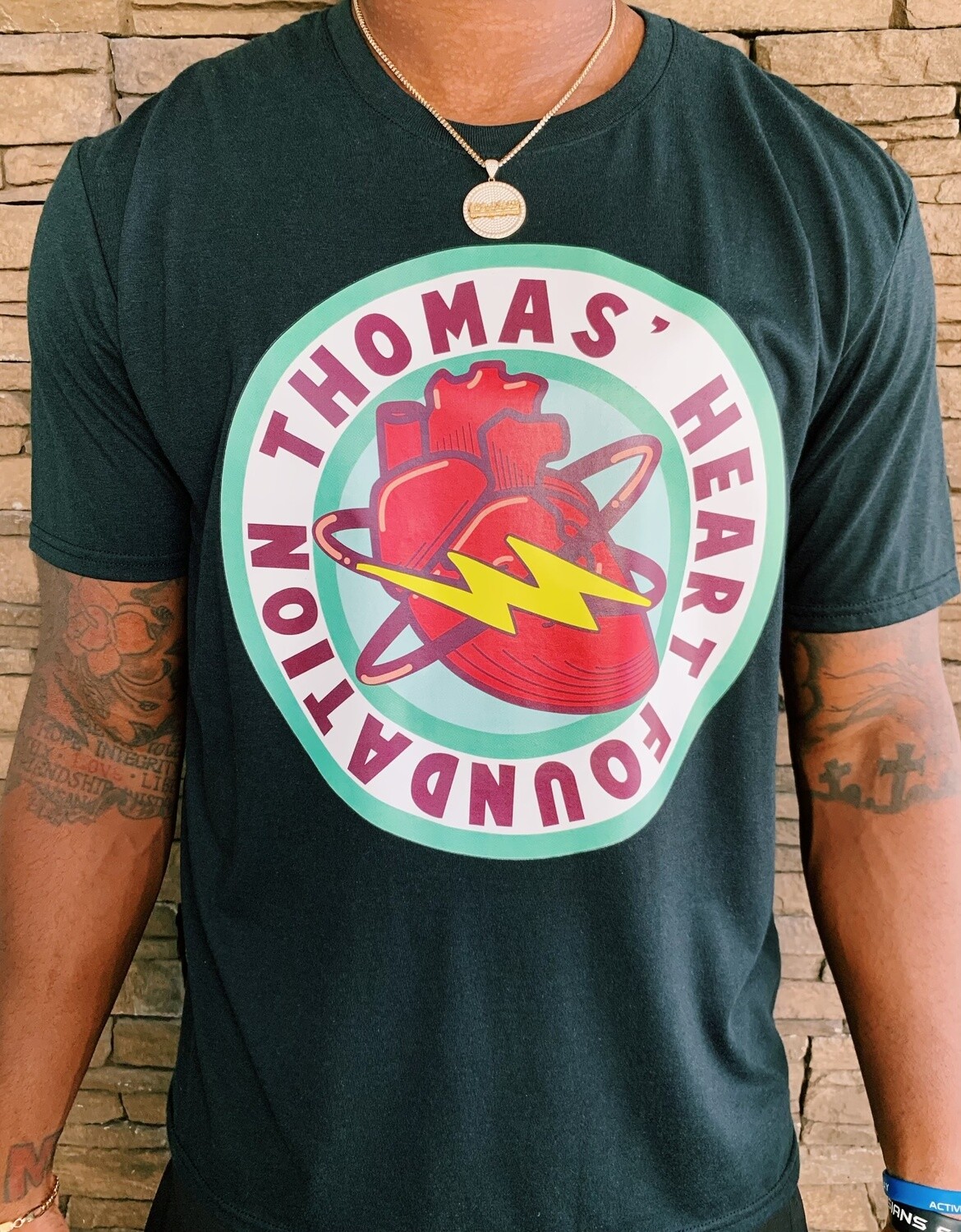 Thomas Heart Full Shirt Logo - Black