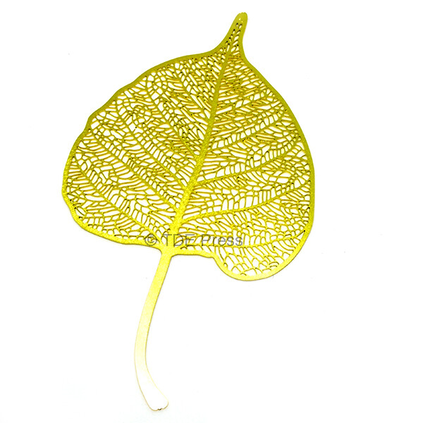 Golden Bodhi Leaf Bookmark 2