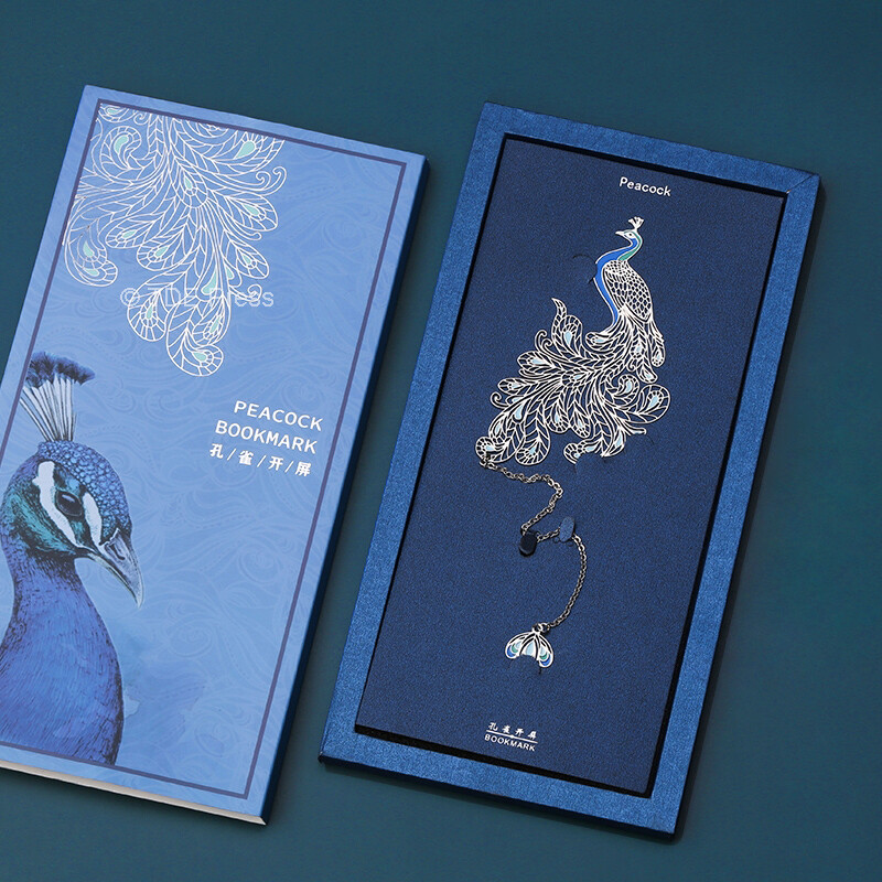 Peacock With Peacock's Feathers Bookmark Peacock With Peacock's Feathers Bookmark