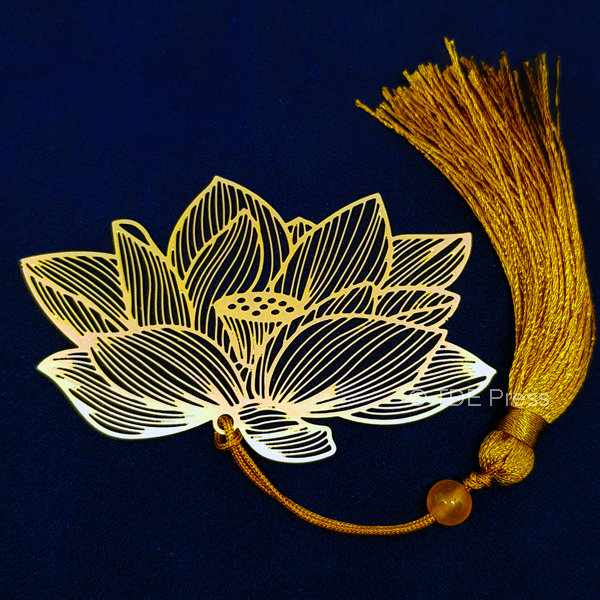 Golden Lotus Bookmark 1