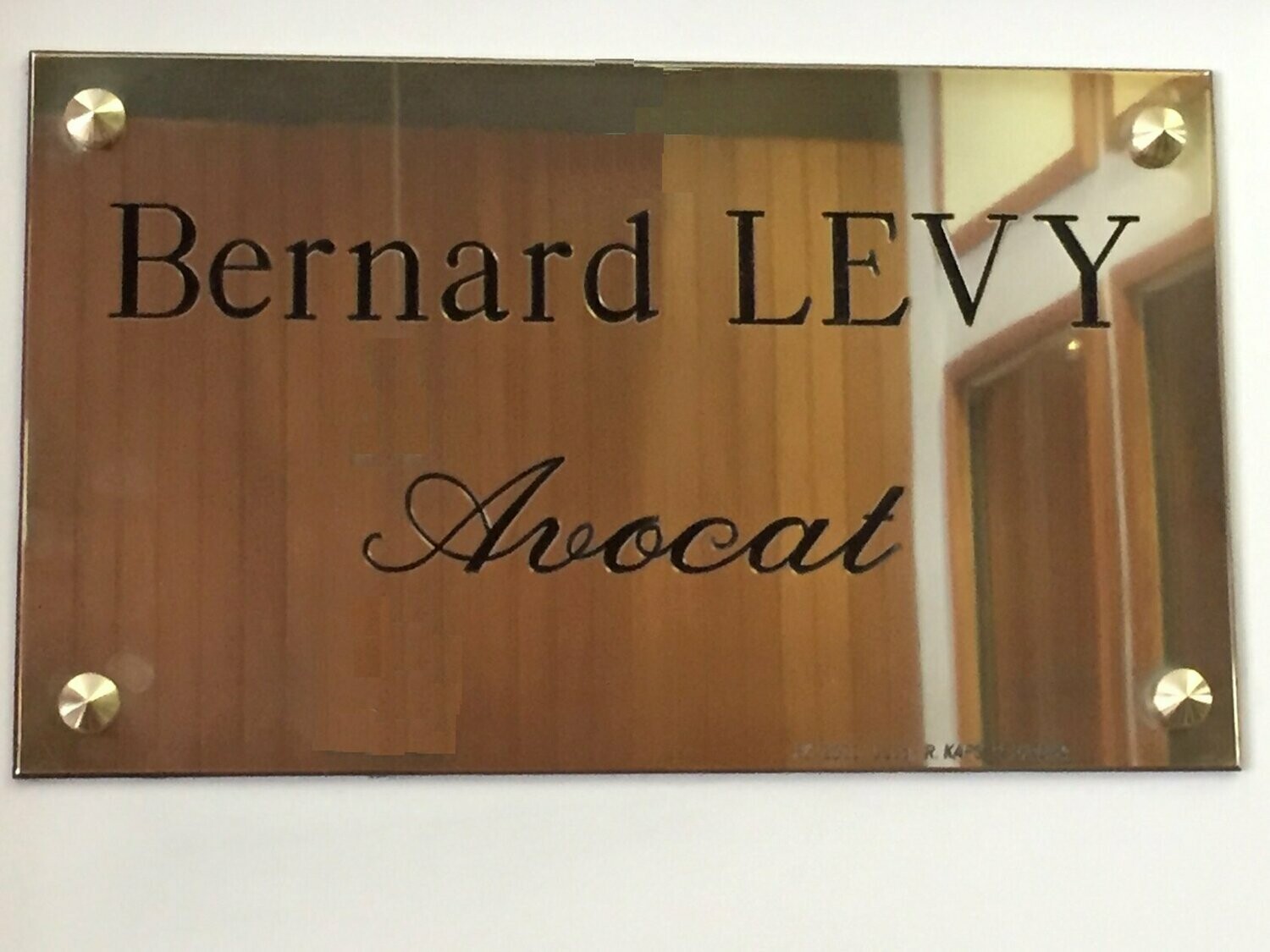 Plaque Laiton 30x25 cm