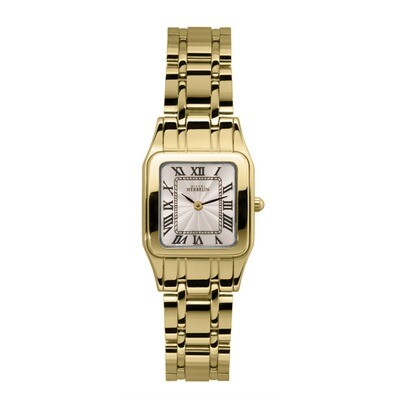 Ladies Michel Herbelin Luna gold plated bracelet watch