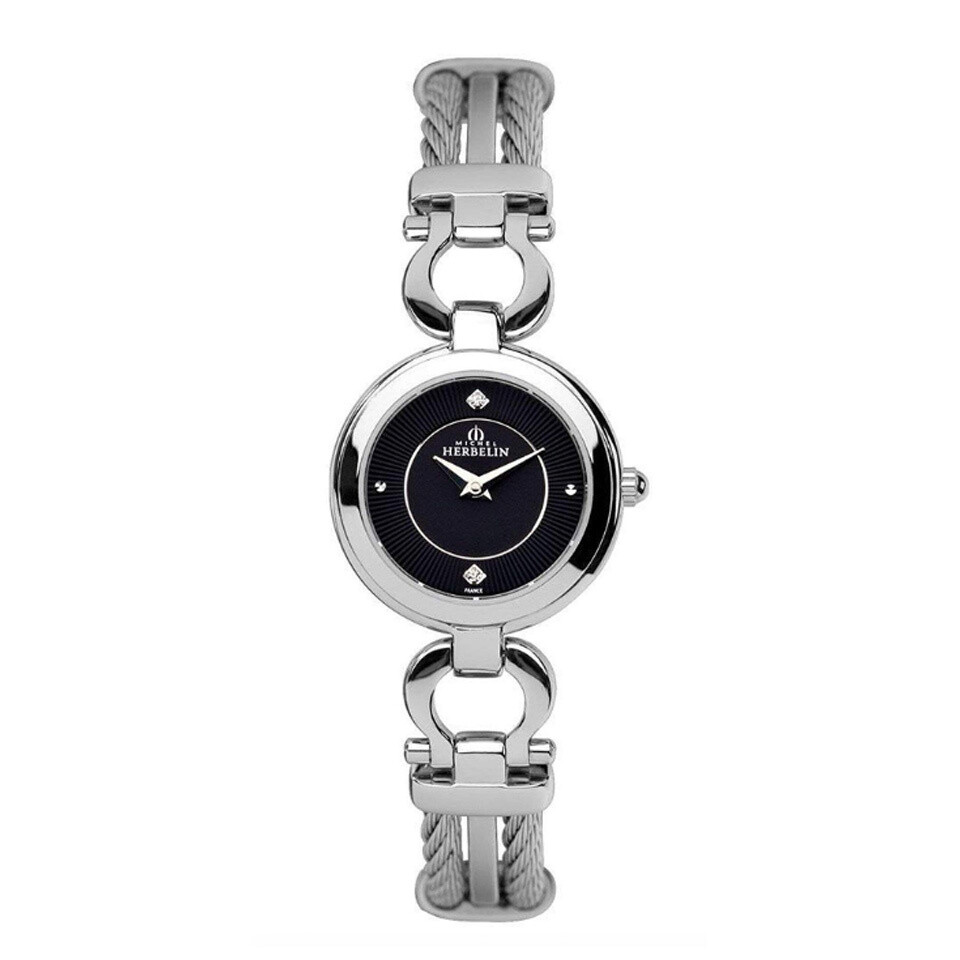 Ladies Michel Herbelin Stainless Steel Cable Watch | H R Tribbeck & Son ...