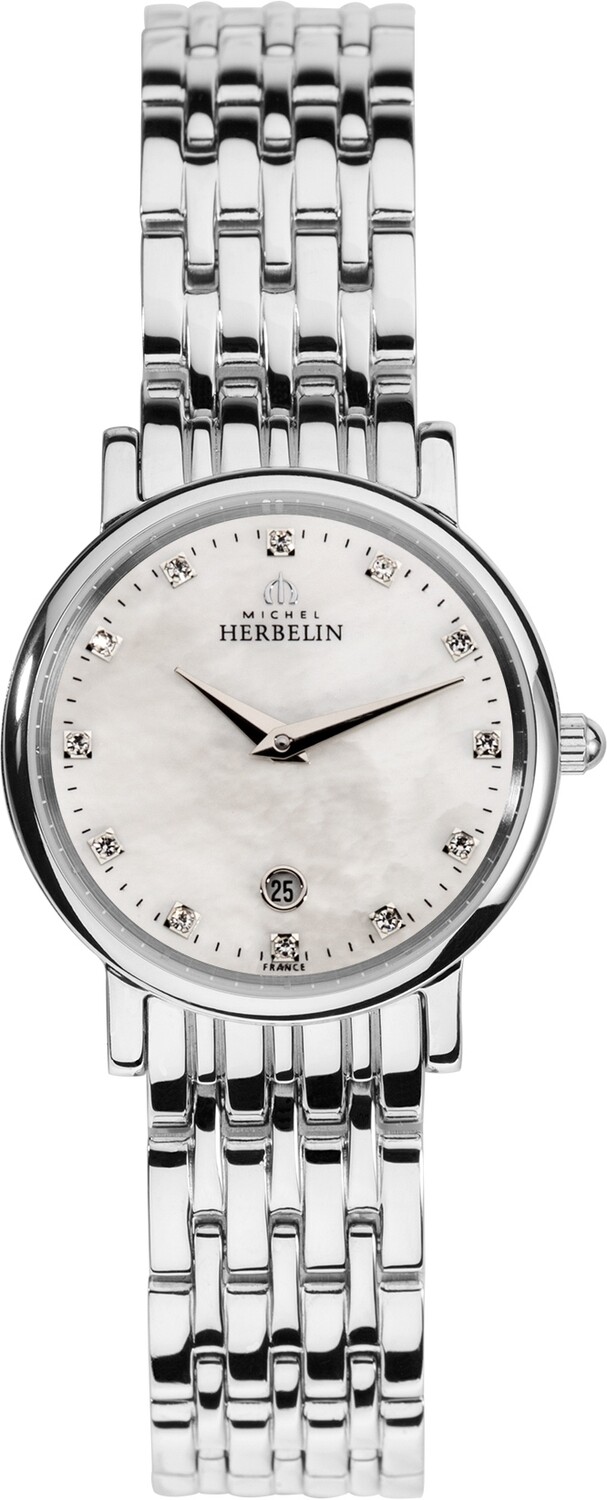 Ladies Michel Herbelin watch with mother of pearl dial 16945/B59