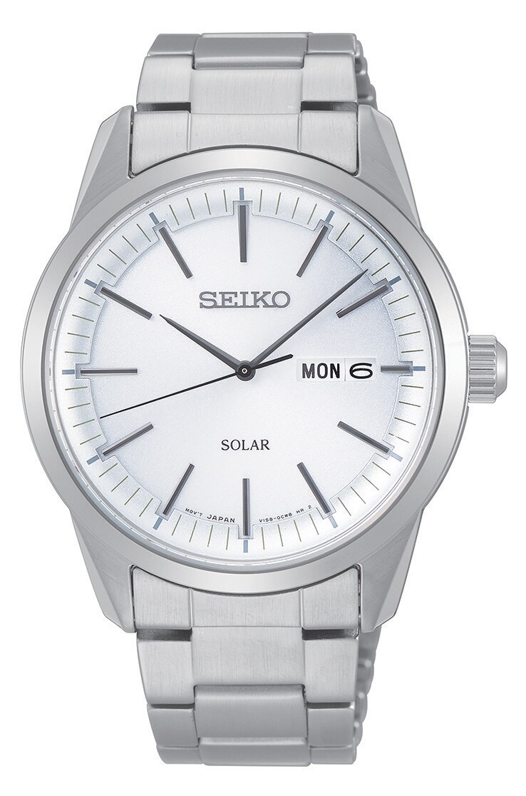 Seiko SNE523P1 Gents Solar Quartz Stainless Steel Watch