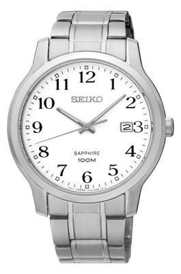 Seiko SGEH67P1 Gents Stainless Steel Bracelet Watch With Calendar