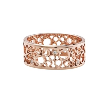 Luxury Rose Gold Diamond Ring
