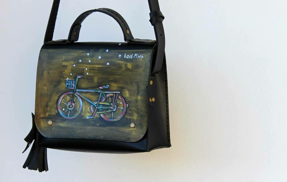 ჩანთა 26x20x10 სმ - Leather Messenger Bag
