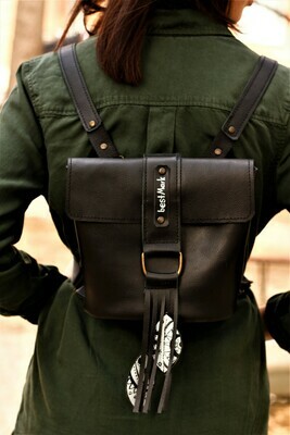 ზურგჩანთა 20x18x12 სმ - Leather Backpack