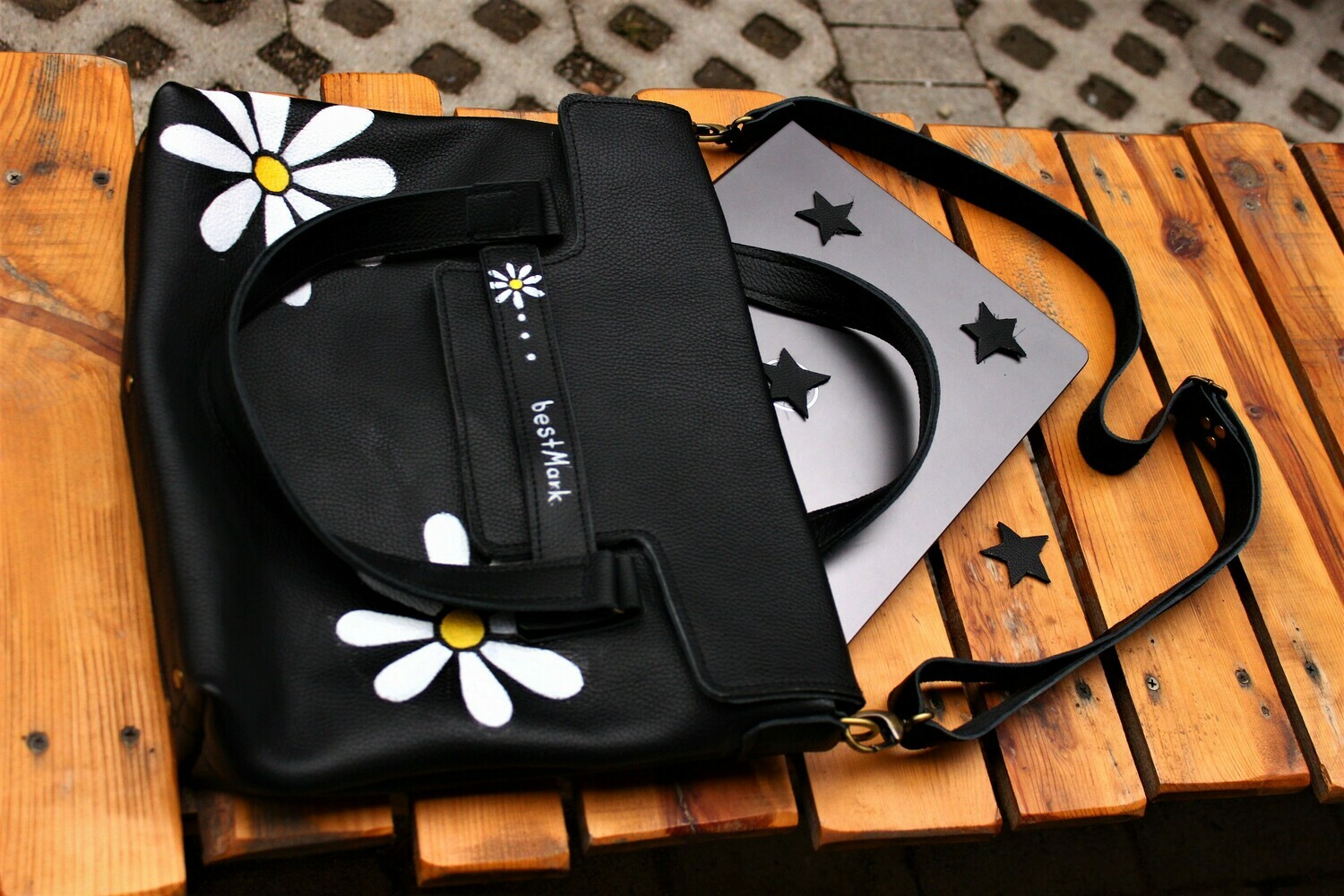 ჩანთა 30x35x8 სმ - Leather Messenger Bag