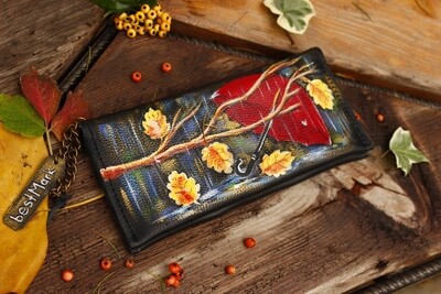 საფულე 21x10 სმ NM - Leather Wallet NM