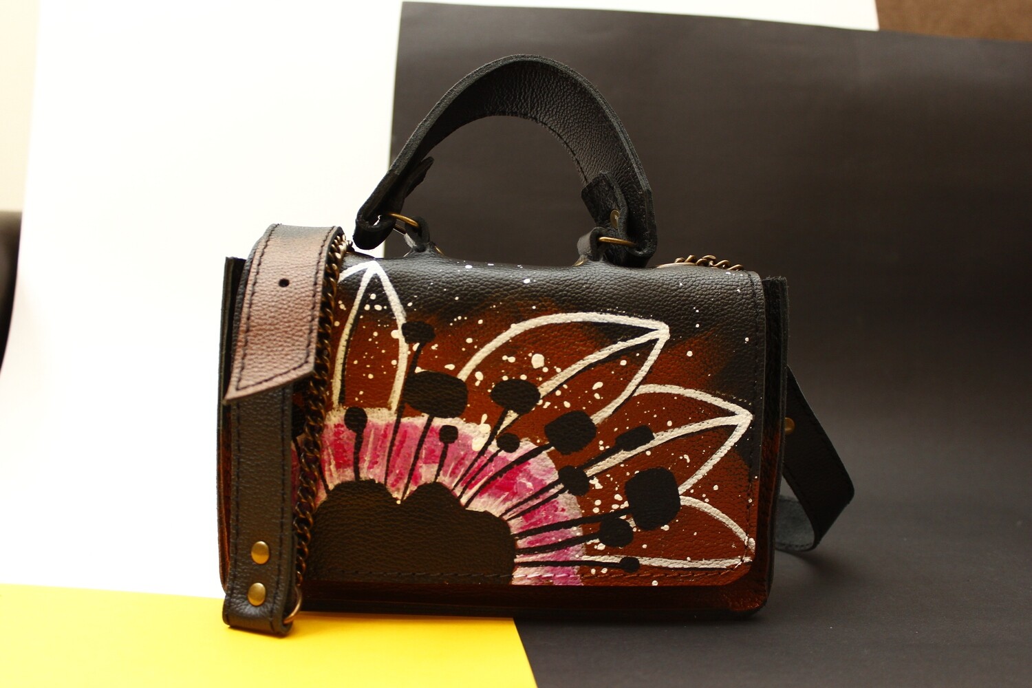 bestMark ჩანთა 20x13x8 სმ - leather handbag