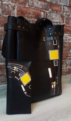 bestMark ჩანთა - Leather Bag 36x29x9 სმ