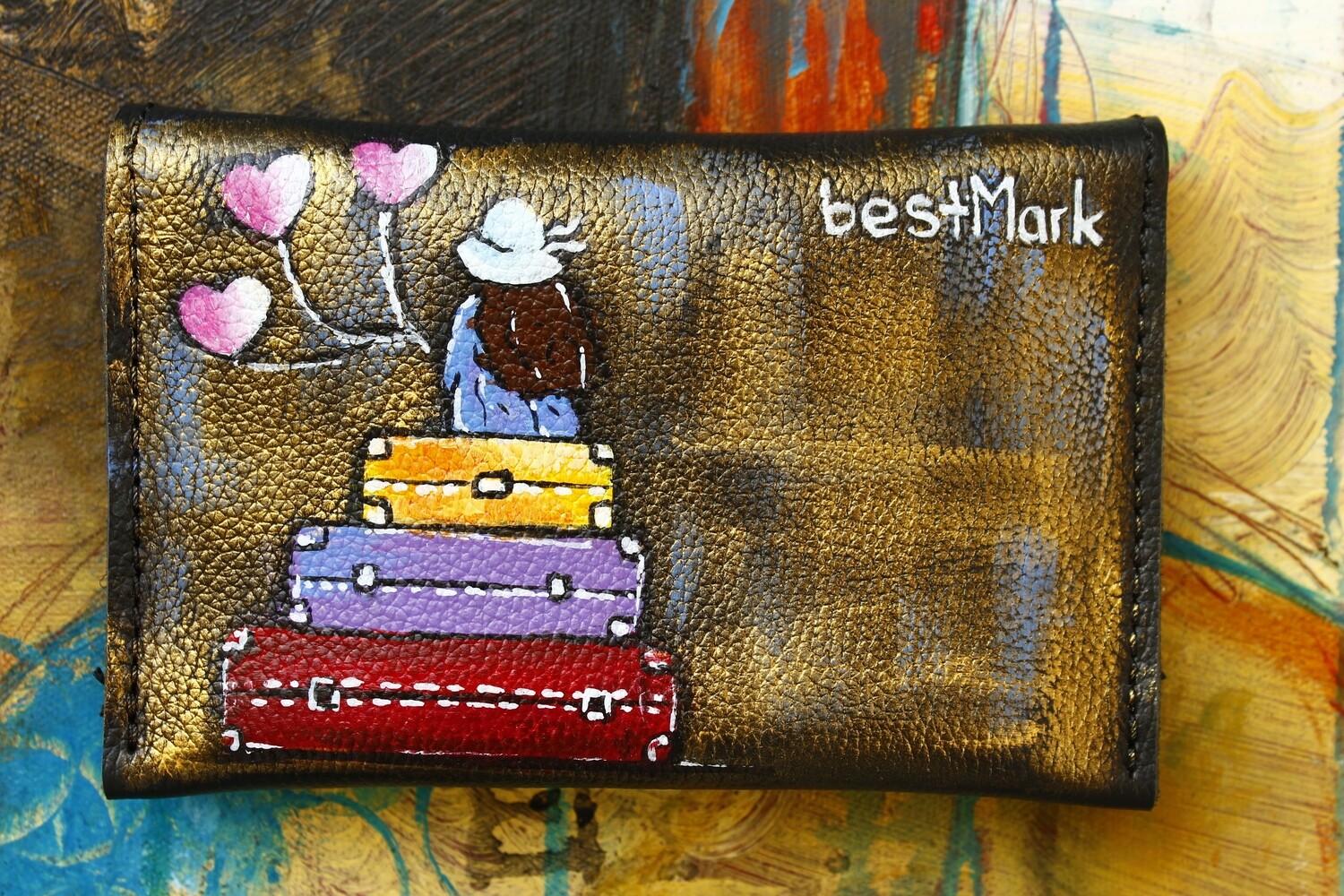 bestMark საფულე 15x10 სმ NM - Leather Wallet NM