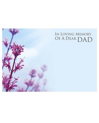 In Loving Memory of a Dear Dad with Lavender