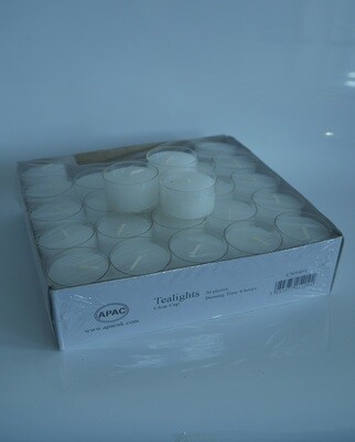 Tealights in Clear Cup