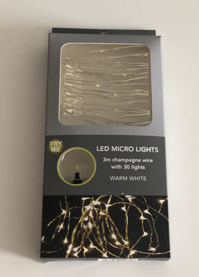 Micro LED String Lights - Warm White