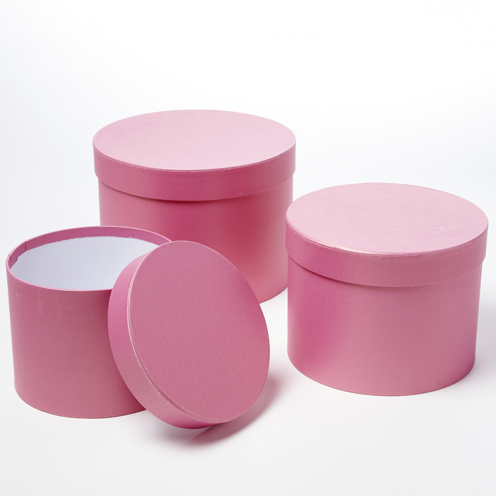Symphony Hat Box Strong Pink Round